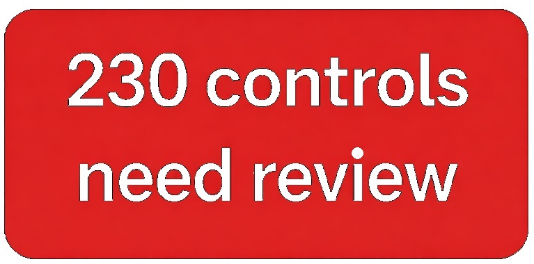 230 Controls Need Review