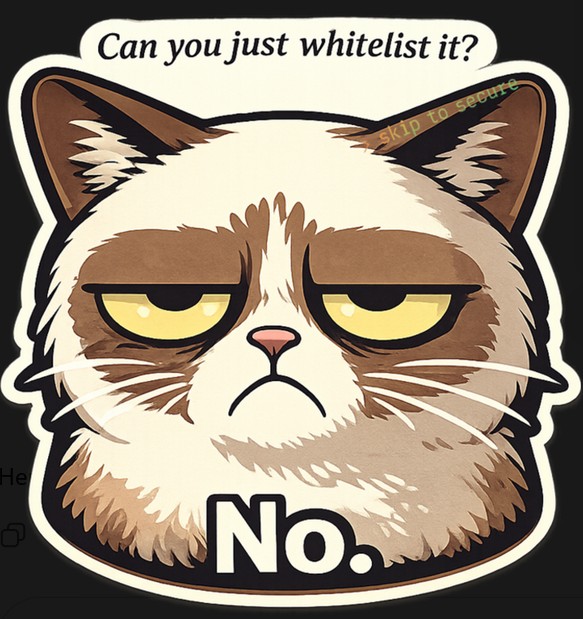 Can You Just Whitelist It? No.
